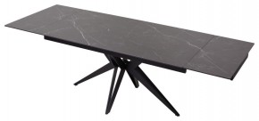 Стол FORIO 160 MATT BLACK MARBLE SOLID CERAMIC / BLACK, ®DISAUR в Лабытнанги - labytnangi.ok-mebel.com | фото 5