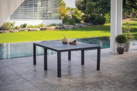 Стол раскладной Джули (Julie Double table 2 configurations) Графит в Лабытнанги - labytnangi.ok-mebel.com | фото 2