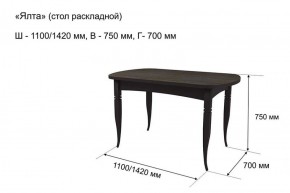 Стол раскладной Ялта (опоры массив цилиндрический) в Лабытнанги - labytnangi.ok-mebel.com | фото 5