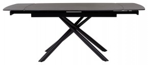 Стол RIVOLI 140 MATT BLACK MARBLE SOLID CERAMIC / BLACK, ®DISAUR в Лабытнанги - labytnangi.ok-mebel.com | фото 2