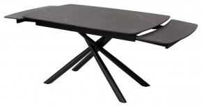 Стол RIVOLI 140 MATT BLACK MARBLE SOLID CERAMIC / BLACK, ®DISAUR в Лабытнанги - labytnangi.ok-mebel.com | фото 6