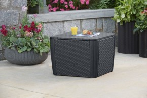 Стол-сундук Лузон Плюс (Luzon Plus Flat Wicker), графит в Лабытнанги - labytnangi.ok-mebel.com | фото