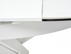 Стол TRENTO 120 HIGH GLOSS STATUARIO Белый мрамор глянцевый, керамика/ белый каркас, ®DISAUR в Лабытнанги - labytnangi.ok-mebel.com | фото 10