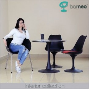 Стул Barneo N-8 Tulip style черный с черной подушкой в Лабытнанги - labytnangi.ok-mebel.com | фото 4