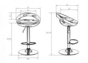 Стул барный DOBRIN DISCO LM-1010 (белый) в Лабытнанги - labytnangi.ok-mebel.com | фото 2