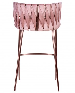 Стул барный DOBRIN EMMA ROSE GOLD, розовый велюр (VF-10) в Лабытнанги - labytnangi.ok-mebel.com | фото 5