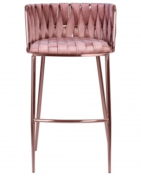 Стул барный DOBRIN EMMA ROSE GOLD, розовый велюр (VF-10) в Лабытнанги - labytnangi.ok-mebel.com | фото 6