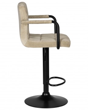 Стул барный DOBRIN KRUGER ARM BLACK, бежевый вельвет (LAR-E2041-04) в Лабытнанги - labytnangi.ok-mebel.com | фото 3