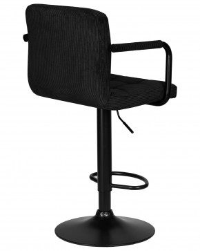 Стул барный DOBRIN KRUGER ARM BLACK, черный вельвет (LAR-E2041-52) в Лабытнанги - labytnangi.ok-mebel.com | фото 4
