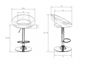 Стул барный DOBRIN MIRA LM-5001 (белый) в Лабытнанги - labytnangi.ok-mebel.com | фото 3