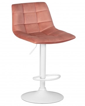 Стул барный DOBRIN TAILOR WHITE, пудрово-розовый велюр (MJ9-32) в Лабытнанги - labytnangi.ok-mebel.com | фото