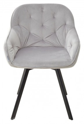 Стул GALE 360 град. поворот. BLUVEL-03 LIGHT GREY, велюр/ черный каркас, М-City в Лабытнанги - labytnangi.ok-mebel.com | фото 3