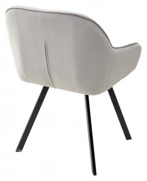 Стул GALE 360 град. поворот. BLUVEL-03 LIGHT GREY, велюр/ черный каркас, М-City в Лабытнанги - labytnangi.ok-mebel.com | фото 4