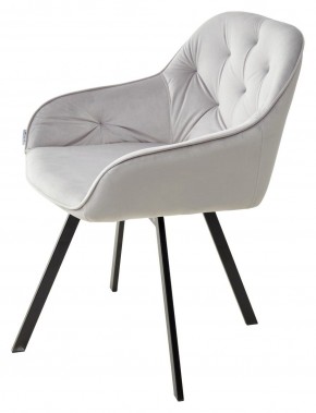 Стул GALE 360 град. поворот. BLUVEL-03 LIGHT GREY, велюр/ черный каркас, М-City в Лабытнанги - labytnangi.ok-mebel.com | фото 5