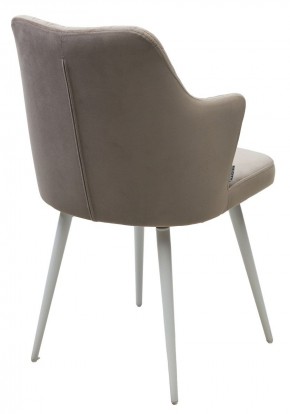 Стул HERMAN 360 град. ЛАТТЕ #25, велюр / белый каркас М-City в Лабытнанги - labytnangi.ok-mebel.com | фото 5