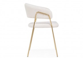 Стул на металлокаркасе Kamelia 1 white fabric / gold в Лабытнанги - labytnangi.ok-mebel.com | фото 4
