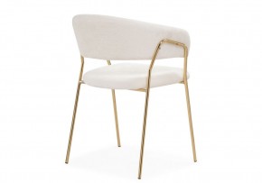 Стул на металлокаркасе Kamelia 1 white fabric / gold в Лабытнанги - labytnangi.ok-mebel.com | фото 5