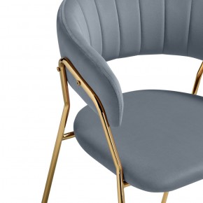 Стул на металлокаркасе Kamelia 1 white fabric / gold в Лабытнанги - labytnangi.ok-mebel.com | фото 8