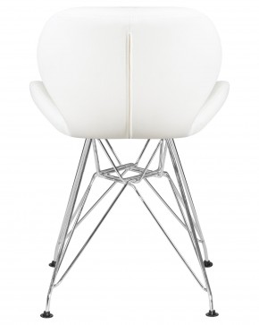 Стул обеденный DOBRIN BUTTERFLY CHROME, ножки хром, цвет белый в Лабытнанги - labytnangi.ok-mebel.com | фото 5