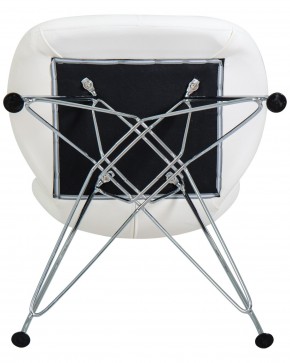 Стул обеденный DOBRIN BUTTERFLY CHROME, ножки хром, цвет белый в Лабытнанги - labytnangi.ok-mebel.com | фото 8