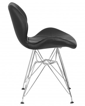 Стул обеденный DOBRIN BUTTERFLY CHROME, ножки хром, цвет чёрный в Лабытнанги - labytnangi.ok-mebel.com | фото 3