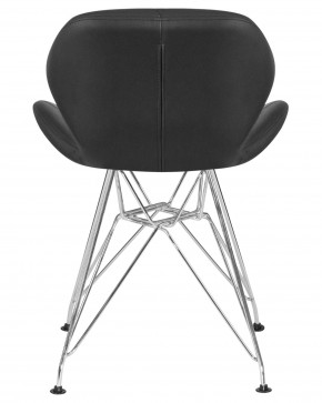 Стул обеденный DOBRIN BUTTERFLY CHROME, ножки хром, цвет чёрный в Лабытнанги - labytnangi.ok-mebel.com | фото 5