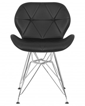 Стул обеденный DOBRIN BUTTERFLY CHROME, ножки хром, цвет чёрный в Лабытнанги - labytnangi.ok-mebel.com | фото 7
