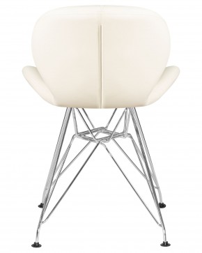 Стул обеденный DOBRIN BUTTERFLY CHROME, ножки хром, цвет кремовый в Лабытнанги - labytnangi.ok-mebel.com | фото 5