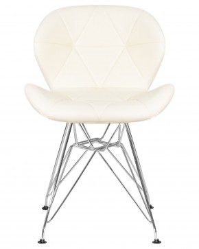 Стул обеденный DOBRIN BUTTERFLY CHROME, ножки хром, цвет кремовый в Лабытнанги - labytnangi.ok-mebel.com | фото 6