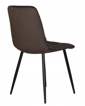 Стул обеденный DOBRIN CHILLY, Эспрессо Holland 74, основание черное в Лабытнанги - labytnangi.ok-mebel.com | фото 5