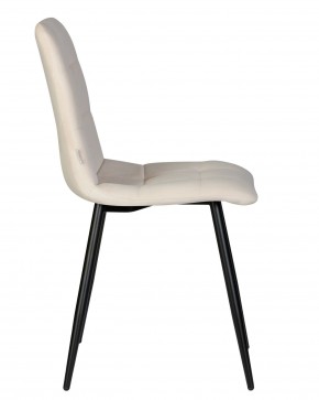 Стул обеденный DOBRIN CHILLY, Кремовый Holland 05, основание черное в Лабытнанги - labytnangi.ok-mebel.com | фото 4