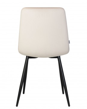 Стул обеденный DOBRIN CHILLY, Кремовый Holland 05, основание черное в Лабытнанги - labytnangi.ok-mebel.com | фото 6