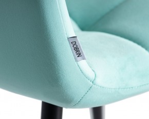 Стул обеденный DOBRIN CHILLY, Мятный Holland 50, основание черное в Лабытнанги - labytnangi.ok-mebel.com | фото 10