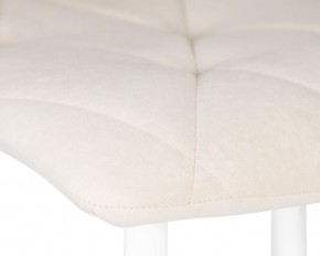 Стул обеденный DOBRIN CHILLY ROMBO, Бежевый Simple 44, основание белое в Лабытнанги - labytnangi.ok-mebel.com | фото 7
