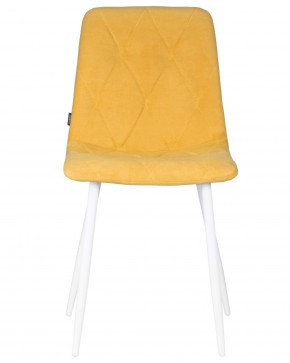 Стул обеденный DOBRIN CHILLY ROMBO, Горчичный Simple 15, основание белый в Лабытнанги - labytnangi.ok-mebel.com | фото 7
