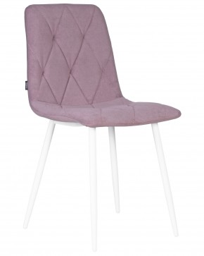 Стул обеденный DOBRIN CHILLY ROMBO, Лавандовый Simple 48, основание белый в Лабытнанги - labytnangi.ok-mebel.com | фото
