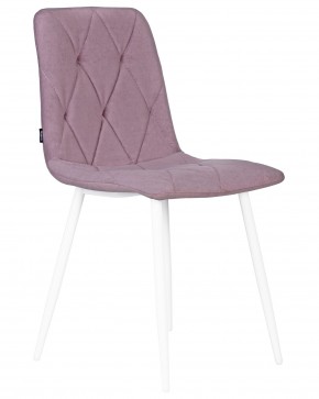 Стул обеденный DOBRIN CHILLY ROMBO, Лавандовый Simple 48, основание белый в Лабытнанги - labytnangi.ok-mebel.com | фото 2