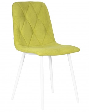 Стул обеденный DOBRIN CHILLY ROMBO, Лайм Simple 14, основание белый в Лабытнанги - labytnangi.ok-mebel.com | фото
