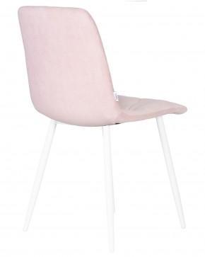 Стул обеденный DOBRIN CHILLY ROMBO, Розовый Simple 03, основание белый в Лабытнанги - labytnangi.ok-mebel.com | фото 4