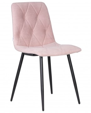 Стул обеденный DOBRIN CHILLY ROMBO, Розовый Simple 03, основание черное в Лабытнанги - labytnangi.ok-mebel.com | фото