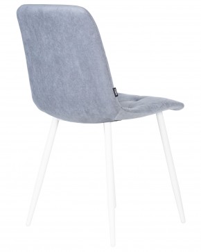 Стул обеденный DOBRIN CHILLY ROMBO, Серо-голубой Simple 26, основание белый в Лабытнанги - labytnangi.ok-mebel.com | фото 4