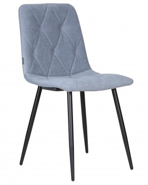 Стул обеденный DOBRIN CHILLY ROMBO, Серо-голубой Simple 26, основание черное в Лабытнанги - labytnangi.ok-mebel.com | фото