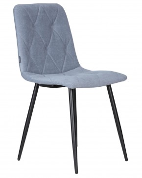 Стул обеденный DOBRIN CHILLY ROMBO, Серо-голубой Simple 26, основание черное в Лабытнанги - labytnangi.ok-mebel.com | фото 2