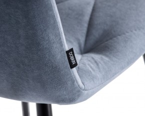 Стул обеденный DOBRIN CHILLY ROMBO, Серо-голубой Simple 26, основание черное в Лабытнанги - labytnangi.ok-mebel.com | фото 7