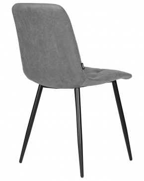 Стул обеденный DOBRIN CHILLY ROMBO, Серый Simple 33, основание черное в Лабытнанги - labytnangi.ok-mebel.com | фото 4