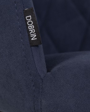 Стул обеденный DOBRIN ROBY, ЭМАЛЬ ЧЕРНЫЙ МУАР велюр Catania Dark Blue в Лабытнанги - labytnangi.ok-mebel.com | фото 9