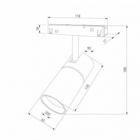 Светильник на штанге Elektrostandard Slim Magnetic a069471 в Лабытнанги - labytnangi.ok-mebel.com | фото 4