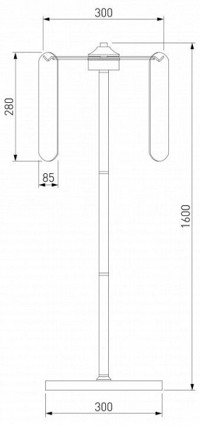 Торшер Eurosvet Claire 01171/3 золото в Лабытнанги - labytnangi.ok-mebel.com | фото 3