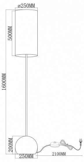 Торшер Moderli Flint V11590-1F в Лабытнанги - labytnangi.ok-mebel.com | фото 2