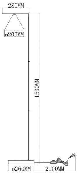 Торшер Moderli Omaha V11592-1F в Лабытнанги - labytnangi.ok-mebel.com | фото 6